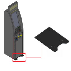 Anti Wobble-Stability base Plate for Universal Kiosk 2